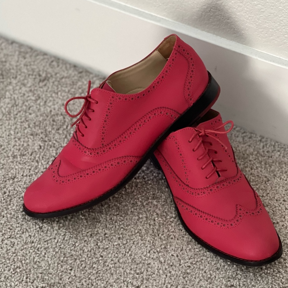 Red Wingtip Oxford Shoes | Cole Haan